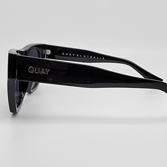 Quay Australia Something Extra Black Frame Smoke Grey Lens Sunglasses 54-16-140 main image 14